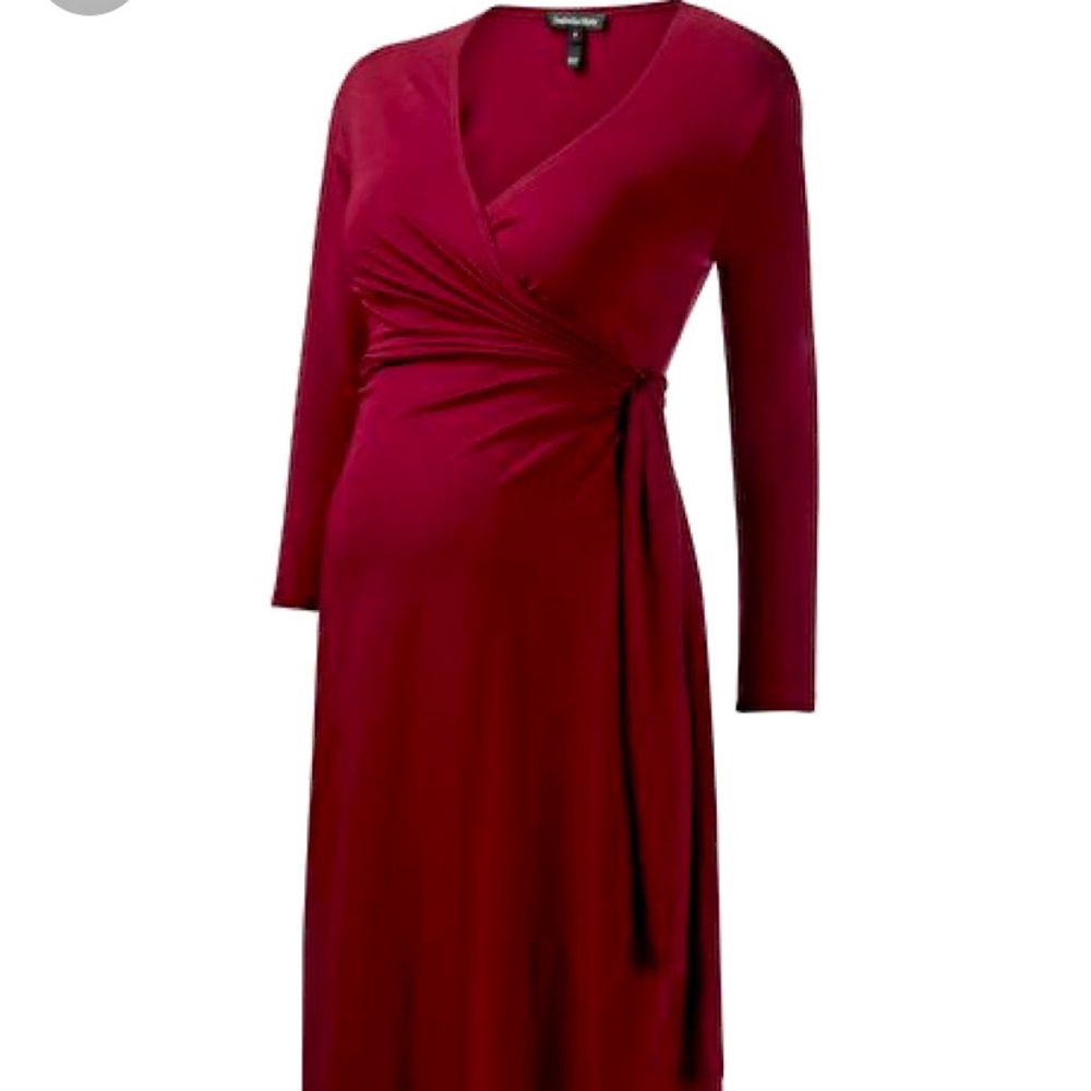 Isabella Oliver The Wrap Dress Berry sz 1
